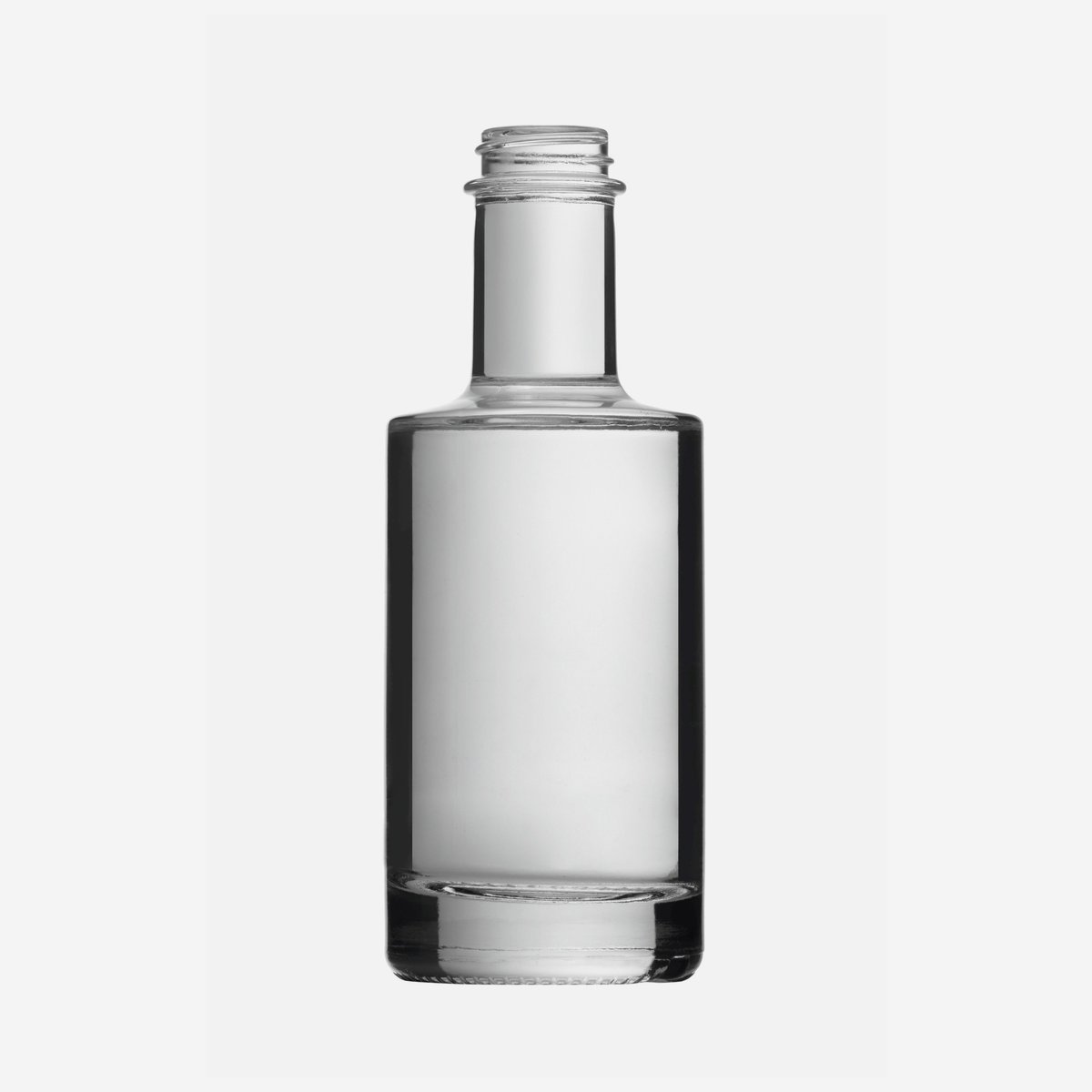 Elegante VIVA Spirituosenflasche, 200 ml aus Weißglas mit GPI
