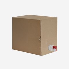 Bag in Box Karton 5l, braun, L187xB144xH212mm
