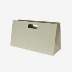 Geschenktragetasche aus Graspapier, 400/150/220