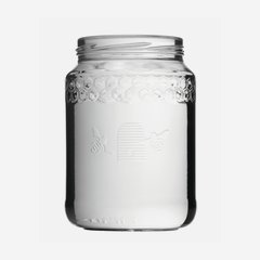 Honigglas Imkerbund 770ml, Weißglas, Mdg.: TO82