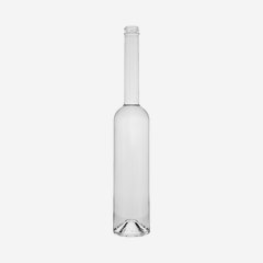 Platin Flasche 500ml, Weißglas, Mdg.: GPI28