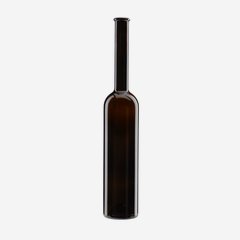 Platin Flasche 500ml, Antikglas, Mdg.: Kork