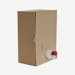 Bag in Box Karton 3l, braun, L230xB170xH90mm
