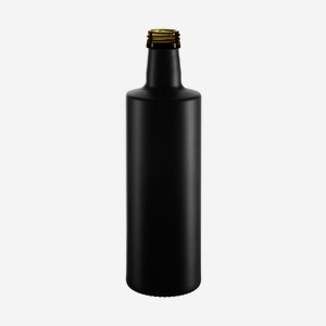 Forum Flasche 500ml, schwarz besch., Mdg.:PP31,5