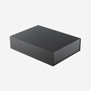 Opal Faltkarton,schwarz-matt, L38 x B26,5 x H8,5cm