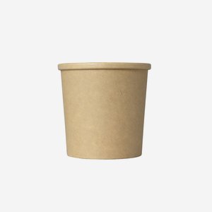 Paper Food Container Unterteil 350ml, braun