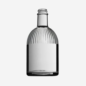 Triest Flasche 500ml, Weißglas, Mdg.: GPI28