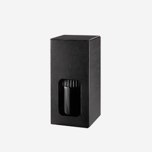 Geschenkkarton schwarz mit Fenster, 1xTRIEST 350ml