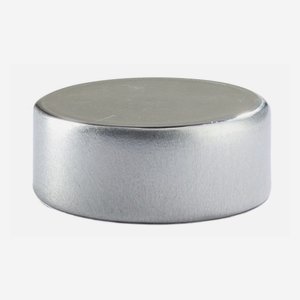 Alu-Kunststoff-Verschluss GPI 28 flach, silber