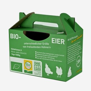 Trägerkarton für Eier "Bio Austria"