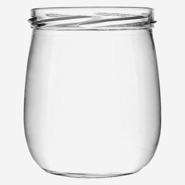 Fruchtjoghurtglas 417ml, Weißglas, Mdg.: TO82