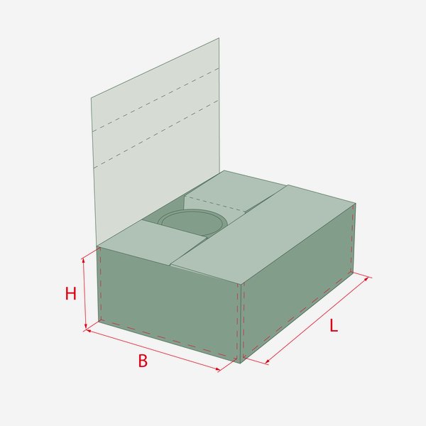 Verpackungskarton für 6x Stur-225, L266xB181xH66mm