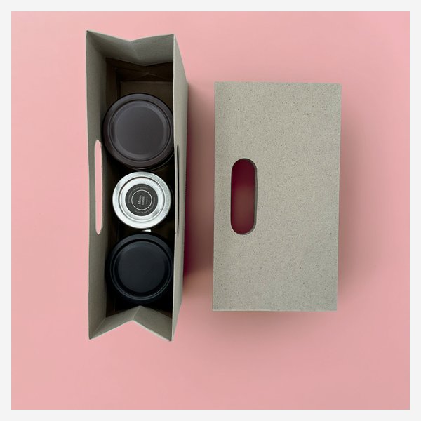 Geschenktragetasche aus Graspapier, 270/80/150