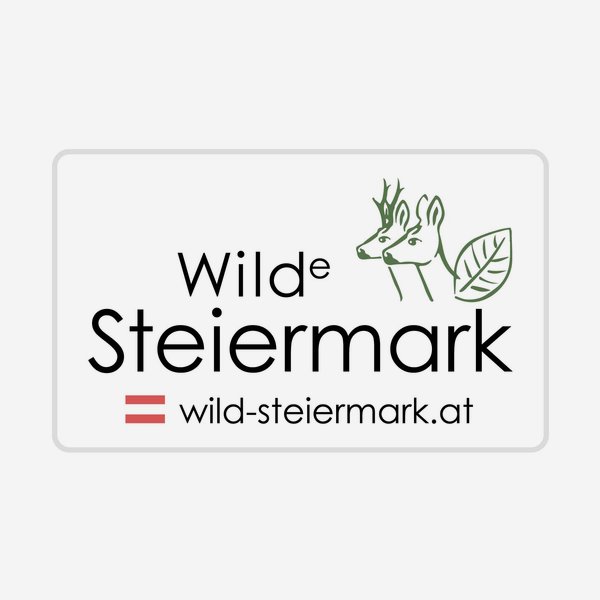 Etikette 20x33mm, "Wilde Steiermark"