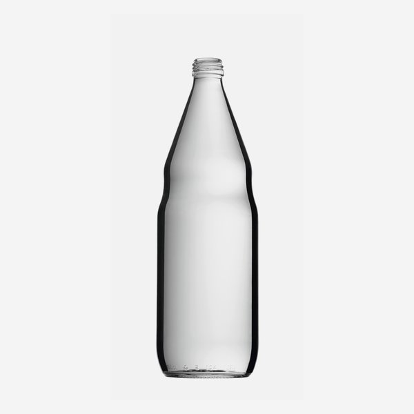 Saft oder Essigflasche 1000ml, Weißglas, Mdg:MCA28