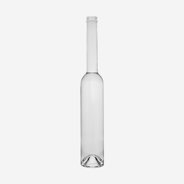 Platin Flasche 350ml, Weißglas, Mdg.: GPI28